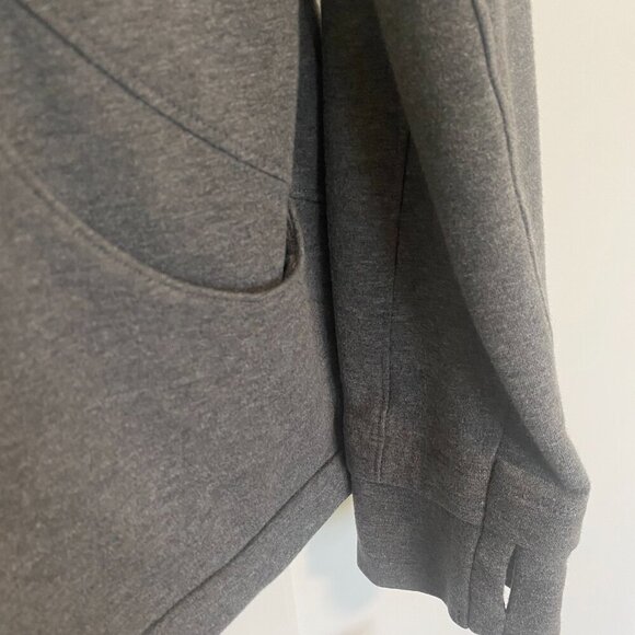 Danskin Comfy Basic Grey Zip Up Sweater Hoodie Women's Size XL - Picture 3 of 7